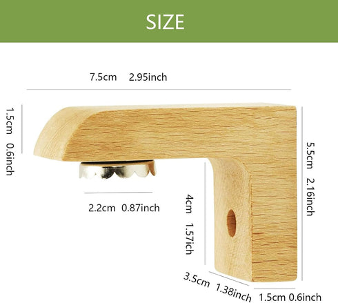 (2sets) Wood Magnetic Bar Soap Holder for Shower Wall,Magnet Air Dry Soap Saver Self Draining, Eco-Friendly Wooden Soap Dish for Soaps & Beard Sha...